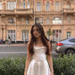 A Line White Simple Short Prom Dress Birthday Party Dress Homecoming Dress   fg8154