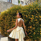 Sleeveless High-Waist Mini Dress Homecoming Dress Short Party Dress    fg7801