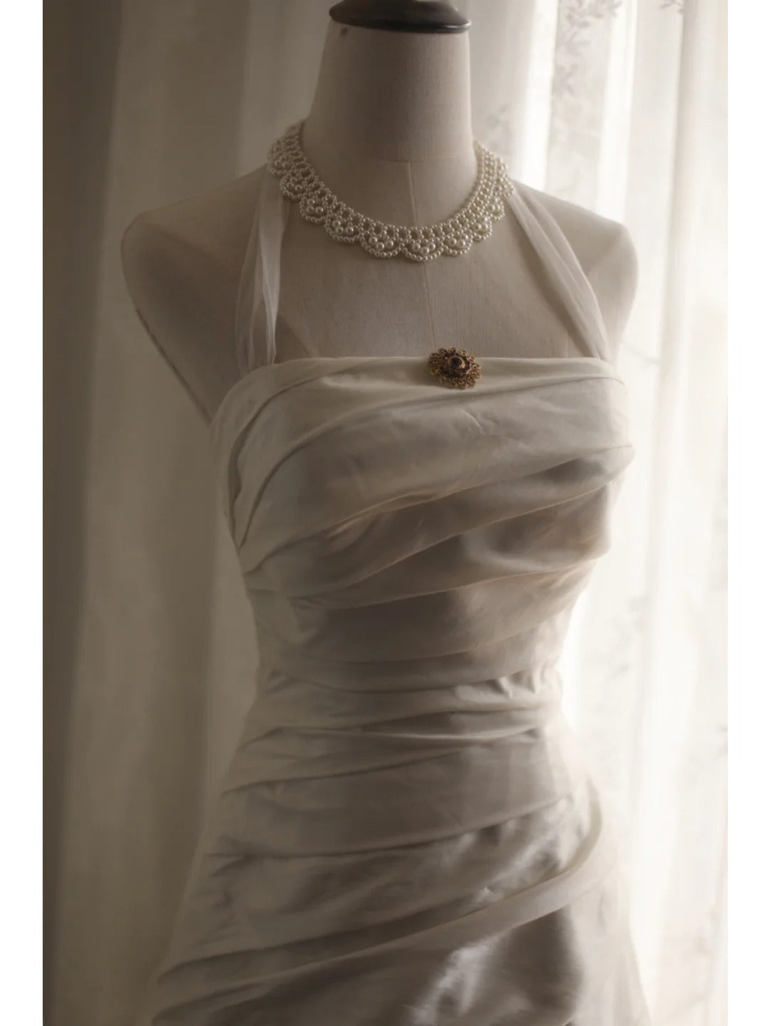 A Line White Party Dress Long Evening Dress Princess Wedding Dress    fg8106