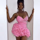 Sexy Pink Birthday Outfit Short Evening Dress Short Party Dress Cocktail Dresses  fg8194