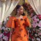 Orange Homecoming Dress Short Evening Dress Cocktail Dresses Short Party Dress   fg7924