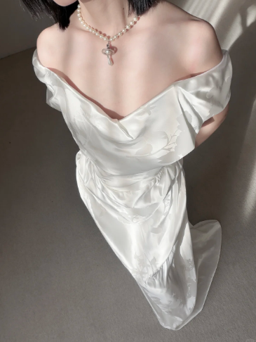 Elegant Simple Wedding Dress Formal Dress Party Dress Birthday Dress  fg8692