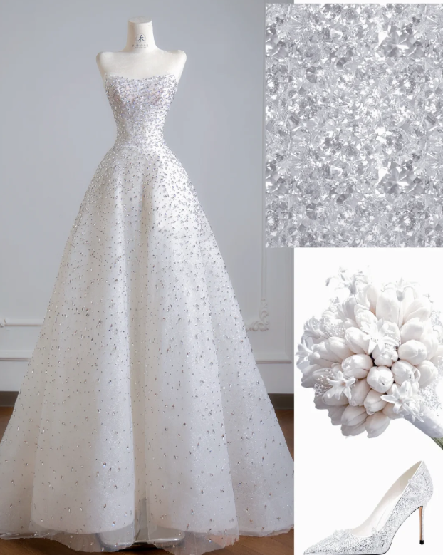 A Line Tulle  Long Formal Dress Unique Evening Dresses  fg7656