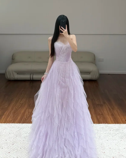 Buntes Meerjungfrau-Partykleid mit Pailletten und langen Abschlusskleidern fg8362
