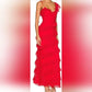 long red prom dresses, sexy lace evening dress with slit      fg833