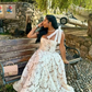 A Line Floor Length Lace Evening Party Dress For Women fg8406