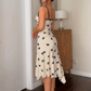 Elegant Lace Asymmetrical Slim Cami Floral Prom Dress fg8410