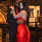 V Neck Red Prom Dress Formal Graduation Party Dress fg8434
