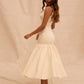 Robe longue élégante à col carré et sans manches pour femme, tenue de soirée fg7378