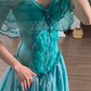 V Neck Chiffon Prom Party Dress Retro Vintage Evening Dress  fg8696