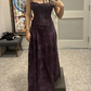 Robe de soirée longue sirène colorée à paillettes, tenue de remise de diplôme fg8362