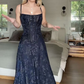 Robe de soirée longue sirène colorée à paillettes, tenue de remise de diplôme fg8362