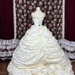 Ball Gown Ivory Wedding Dress Classy Sweet 16 Birthday Gown fg8603
