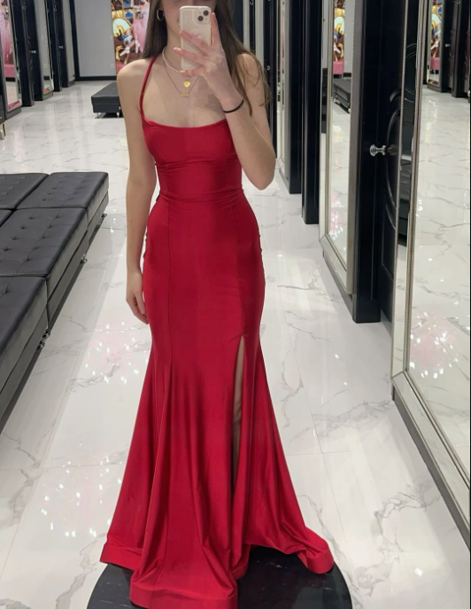 Red Prom Dresses Long Formal Dress      fg6930