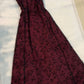 Vintage Burgundy A Line Spaghetti Straps Long Prom Dress Evening Dress      fg5212