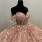 Unique Sleeveless Light Pink Ball Gown Prom Evening Formal Dress        fg4984