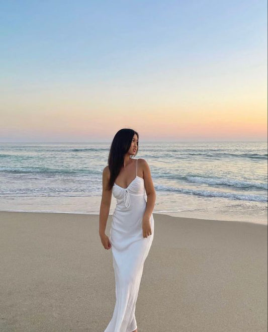 Mermaid Prom Dress,White Evening Dress       fg4693