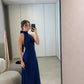 Robe de bal simple à décolleté licou, robe de soirée tendance fg4769