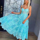 Superbe robe de bal de fin d'année en dentelle trapèze fg4720