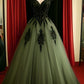 A-line Tulle Prom Dress,Chic Formal Gown Long Prom Dresses    fg4947