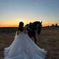 Off The Shoulder Tulle White Appliques Wedding Dresses      fg5397