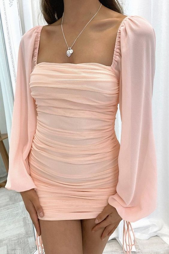 Pink Party Dresses Short Prom Dress Homecoming Dress    fg3551