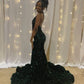 Emerald green prom dress Long Party Dress Formal Dress      fg3465