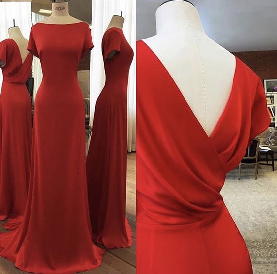 Elegant Red Evening Dresses Party Prom Dress      fg4161