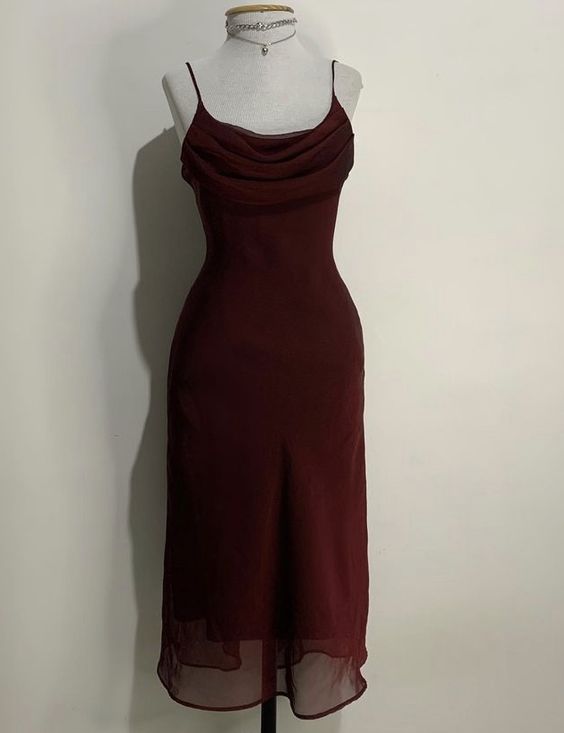 Sexy Burgundy Midi Prom Dresses For Girls Formal Birthday Party Gowns      fg3646