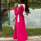 Hot Pink a line Party Prom Dresses with BowKnot  fg2518