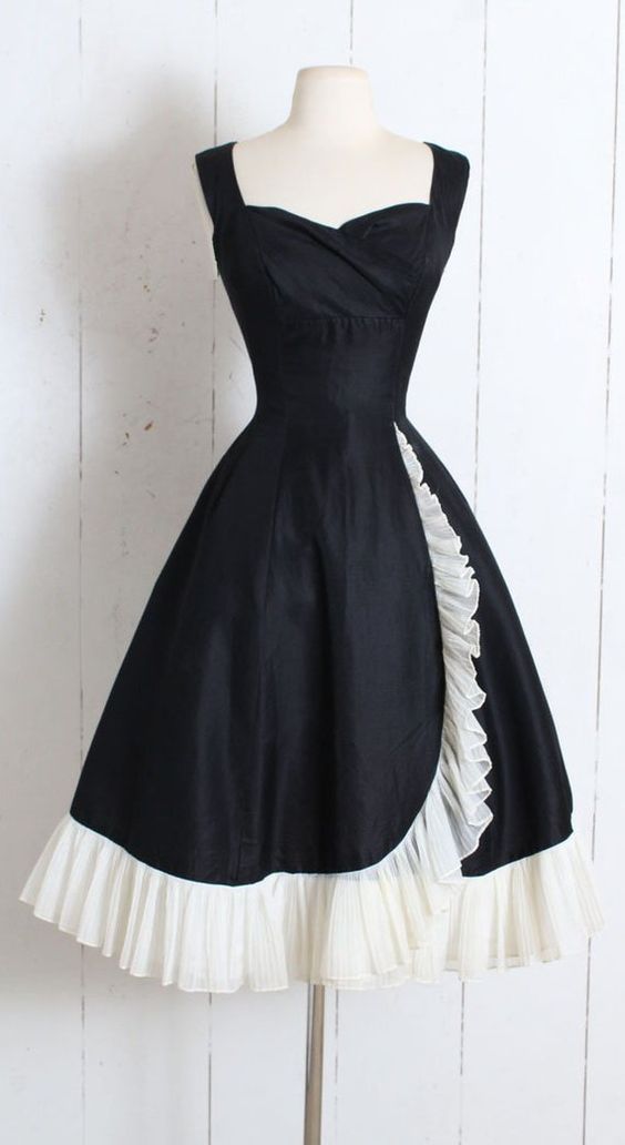Black Elegant Cocktail Dresses Short Prom Dress     fg3505