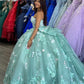 Sage quinceañera dress Ball Gown Party Dress Evening Dress      fg3943