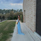 Blue Evening Gown Elegant Dress Long Prom Dresses       fg3494