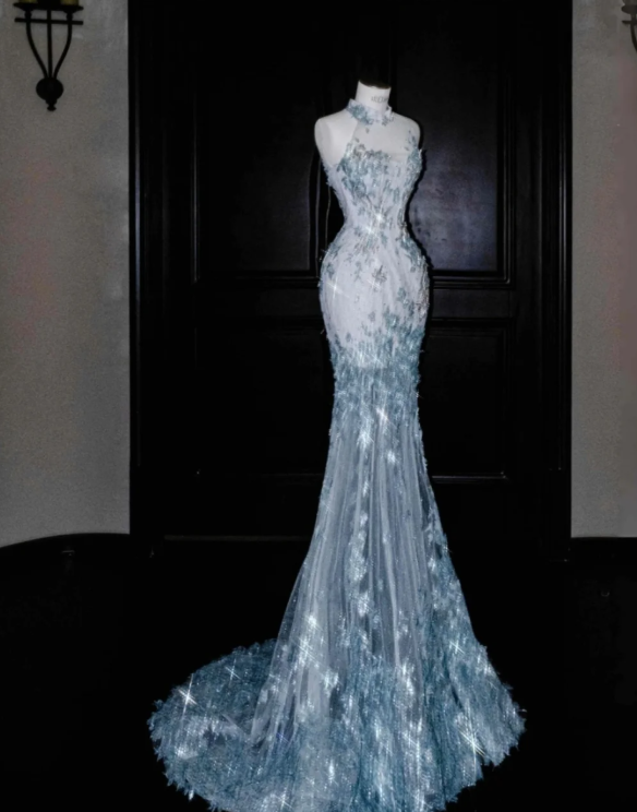 Mermaid Sequined Prom Party Dress Evening Dress Graduation Dress fg8668