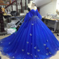 Royal Blue/Red quinceañera dress Ball Gown Prom Dresses Evening Gown    fg2853