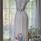 Chiffon Flower Printed Prom Party Dress 21st Birthday Outfit Evening Dress  fg8592