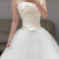 Elegant Ivory Simple Wedding Dress Tulle Wedding Gowns  fg8610