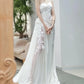 A Line White Birthday Party Dress Lace Wedding Dress      fg7279