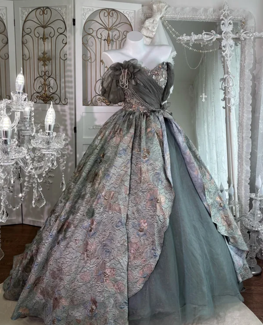 Off The Shoulder Tulle Prom Party Dress Sweet 16 Birthday Dress fg8659