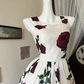 A Line Floral Prom Dress 22nd Birthday Outfit Formal Event Dress fg8327