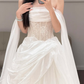 White Off The Shoulder Wedding Dress Classy Lace Wedding Gowns  fg8609