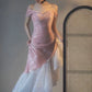 Meerjungfrau-Ballkleid mit schulterfreiem Schnitt und Pailletten, glitzernde Abendkleider fg5081