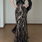 One Shoulder Sequin Mermaid Evening Gown  fg8789