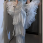 Sweetheart Spaghetti Strap Rhinestone Tassel Mermaid Evening Dress fg8808