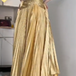 Sweetheart Spaghetti Strap Pleated Satin Evening Gown With Beading  fg8816