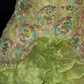 Halter Beaded Ruffled Organza Mermaid Prom Dress fg8848