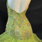 Halter Beaded Ruffled Organza Mermaid Prom Dress fg8848
