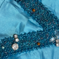Halter V-Neck Beaded Mermaid Satin Prom Dress fg8850