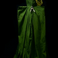 Strapless Green Satin Long Evening Gown fg8854