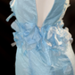 Halter 3D Floral Rhinestone Mermaid Glitter Evening Gown fg8859